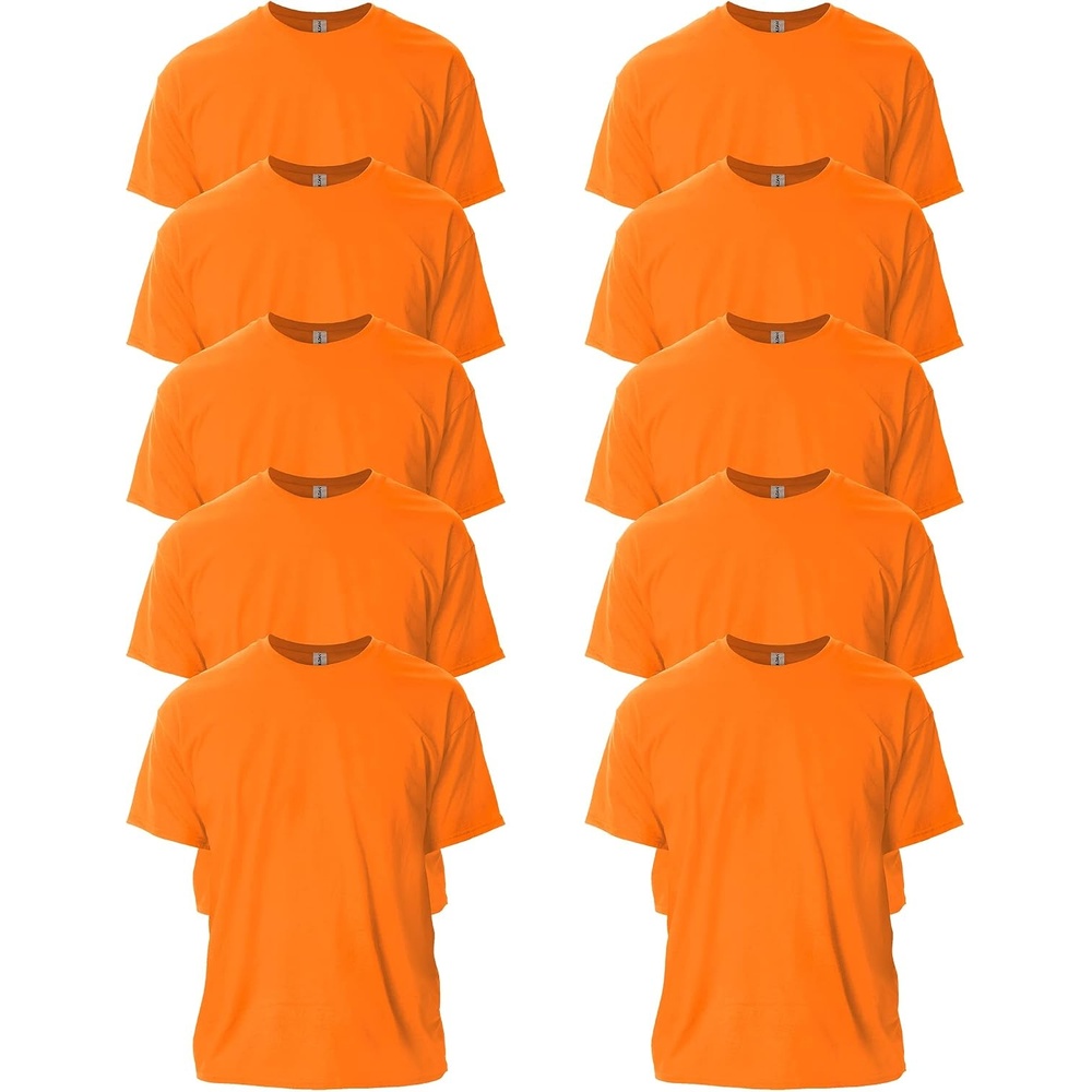 image:imageGildan Adult Ultra Cotton TShirt Style G2000 MultipackS Orange 10pack