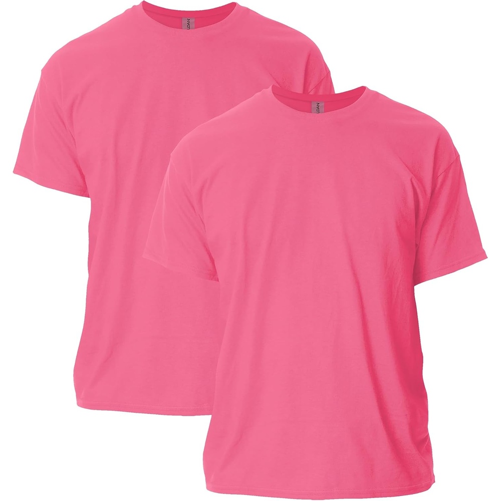 image:imageGildan Adult Ultra Cotton TShirt Style G2000 MultipackSafety Pink