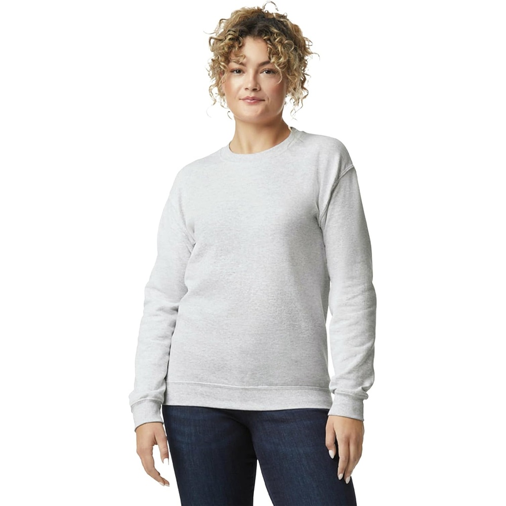 image:imageGildan Unisex Adult Fleece Crewneck Sweatshirt Style G18000 MultipackAsh Grey 1pack