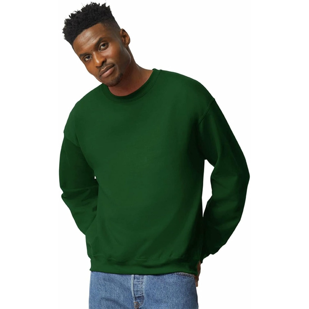 image:imageGildan Unisex Adult Fleece Crewneck Sweatshirt Style G18000 MultipackForest Green