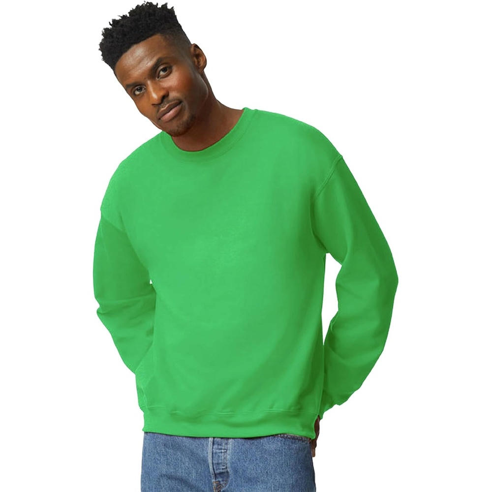 image:imageGildan Unisex Adult Fleece Crewneck Sweatshirt Style G18000 MultipackIrish Green