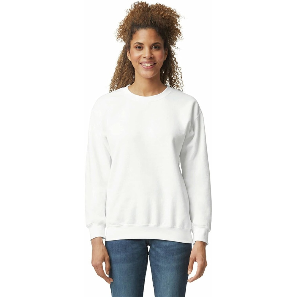 image:imageGildan Unisex Adult Fleece Crewneck Sweatshirt Style G18000 MultipackWhite 36pack