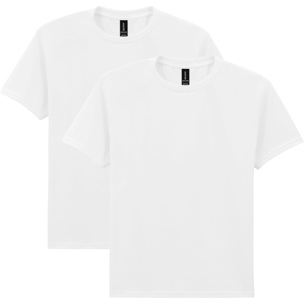 image:imageGildan UnisexChild Gildan Youth Heavy Cotton TShirt Style G5000b 2PackWhite