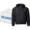 Gildan Adult Fleece Hoodie Sweatshirt, Style G18500, Multipack(Black (24-pack))