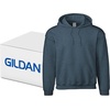 Gildan Adult Fleece Hoodie Sweatshirt, Style G18500, Multipack(Dark Heather (24-pack))