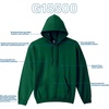Gildan Adult Fleece Hoodie Sweatshirt, Style G18500, Multipack(Forest Green)