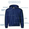 Gildan Adult Fleece Hoodie Sweatshirt, Style G18500, Multipack(Navy (24-pack))
