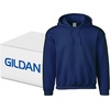Gildan Adult Fleece Hoodie Sweatshirt, Style G18500, Multipack(Navy (24-pack))