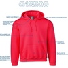 Gildan Adult Fleece Hoodie Sweatshirt, Style G18500, Multipack(Red (1-pack))