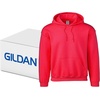 Gildan Adult Fleece Hoodie Sweatshirt, Style G18500, Multipack(Red (24-pack))