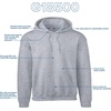Gildan Adult Fleece Hoodie Sweatshirt, Style G18500, Multipack(Sport Grey (1-pack))