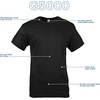 Gildan Adult Heavy Cotton T-Shirt, Style G5000(Black (72-pack))