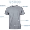 Gildan Adult Heavy Cotton T-Shirt, Style G5000(Sport Grey (36-pack))