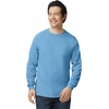 Gildan Adult Ultra Cotton Long Sleeve T-Shirt, Style G2400, Multipack(Carolina Blue)