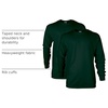 Gildan Adult Ultra Cotton Long Sleeve T-Shirt, Style G2400, Multipack(Forest Green)