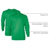 Gildan Adult Ultra Cotton Long Sleeve T-Shirt, Style G2400, Multipack(Irish Green)