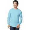 Gildan Adult Ultra Cotton Long Sleeve T-Shirt, Style G2400, Multipack(Light Blue)
