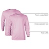 Gildan Adult Ultra Cotton Long Sleeve T-Shirt, Style G2400, Multipack(Light Pink)