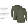 Gildan Adult Ultra Cotton Long Sleeve T-Shirt, Style G2400, Multipack(Military Green)