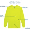 Gildan Adult Ultra Cotton Long Sleeve T-Shirt, Style G2400, Multipack(S. Orange (10-pack))