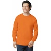Gildan Adult Ultra Cotton Long Sleeve T-Shirt, Style G2400, Multipack(S. Orange (2-pack))