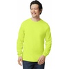 Gildan Adult Ultra Cotton Long Sleeve T-Shirt, Style G2400, Multipack(Safety Green)