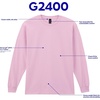 Gildan Adult Ultra Cotton Long Sleeve T-Shirt, Style G2400, Multipack(Sand)