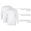 Gildan Adult Ultra Cotton Long Sleeve T-Shirt, Style G2400, Multipack(White)
