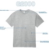 Gildan Adult Ultra Cotton T-Shirt, Style G2000, Multipack(Ash Grey)