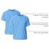 Gildan Adult Ultra Cotton T-Shirt, Style G2000, Multipack(Carolina Blue)