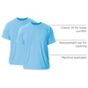 Gildan Adult Ultra Cotton T-Shirt, Style G2000, Multipack(Light Blue)