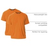 Gildan Adult Ultra Cotton T-Shirt, Style G2000, Multipack(Orange)
