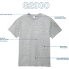 Gildan Adult Ultra Cotton T-Shirt, Style G2000, Multipack(S. Orange (2-pack))