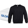 Gildan Unisex Adult Fleece Crewneck Sweatshirt, Style G18000, Multipack(Black (36-pack))