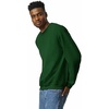 Gildan Unisex Adult Fleece Crewneck Sweatshirt, Style G18000, Multipack(Forest Green)