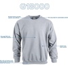 Gildan Unisex Adult Fleece Crewneck Sweatshirt, Style G18000, Multipack(Sport Grey)
