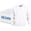 Gildan Unisex Adult Fleece Crewneck Sweatshirt, Style G18000, Multipack(White (36-pack))