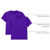 Gildan Unisex-Child Gildan Youth Heavy Cotton T-Shirt, Style G5000b, 2-Pack(Purple)