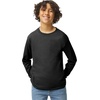 Gildan Youth Ultra Cotton Long Sleeve T-Shirt, Style G2400B, 2-Pack(Black)