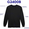 Gildan Youth Ultra Cotton Long Sleeve T-Shirt, Style G2400B, 2-Pack(Sport Grey)