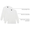 Gildan Youth Ultra Cotton Long Sleeve T-Shirt, Style G2400B, 2-Pack(White)