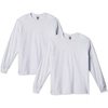 Gildan Adult Ultra Cotton Long Sleeve T-Shirt, Style G2400, Multipack(Ash Grey)