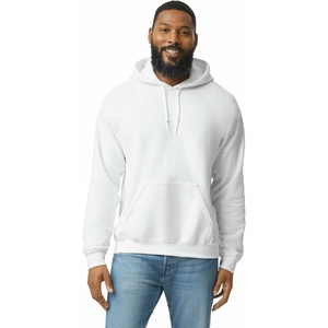 Gildan Adult Fleece Hoodie Sweatshirt, Style G18500, Multipack(White (24-pack))