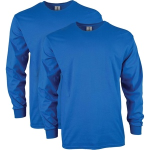 Gildan Adult Ultra Cotton Long Sleeve T-Shirt, Style G2400, Multipack(Royal)