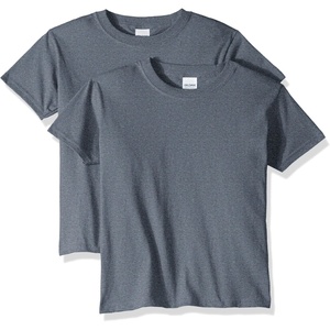 Gildan Unisex-Child Gildan Youth Heavy Cotton T-Shirt, Style G5000b, 2-Pack(Dark Heather)